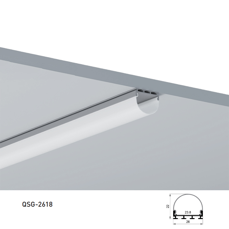 LED Strip Channel Aluminum Profile Extrusion For 20mm Double Row CCT LED Lighting Strips LED Strip Channel Aluminum Profile Extrusion For 20mm Double Row CCT LED Lighting Strips